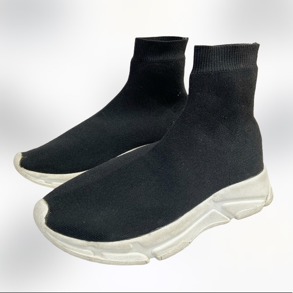 Steve Madden Bitten High Top Sneakers, Black Size 8.5 - Picture 3 of 10